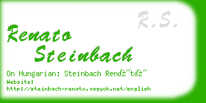 renato steinbach business card